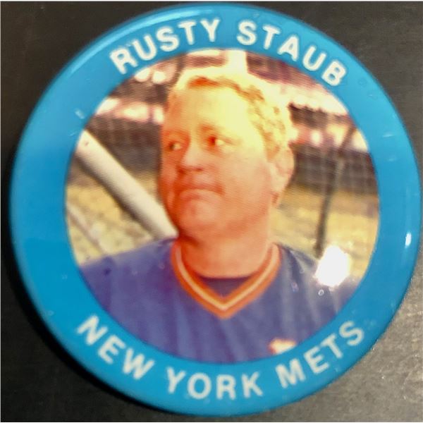 1984 FUN FOODS BASEBALL BUTTONS - RUSTY STAUB