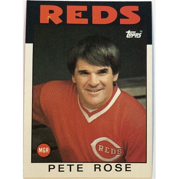 1986 TOPPS PETE ROSE