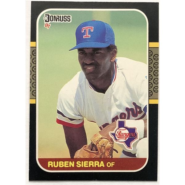 1987 DONRUSS RUBEN SIERRA ROOKIE CARD