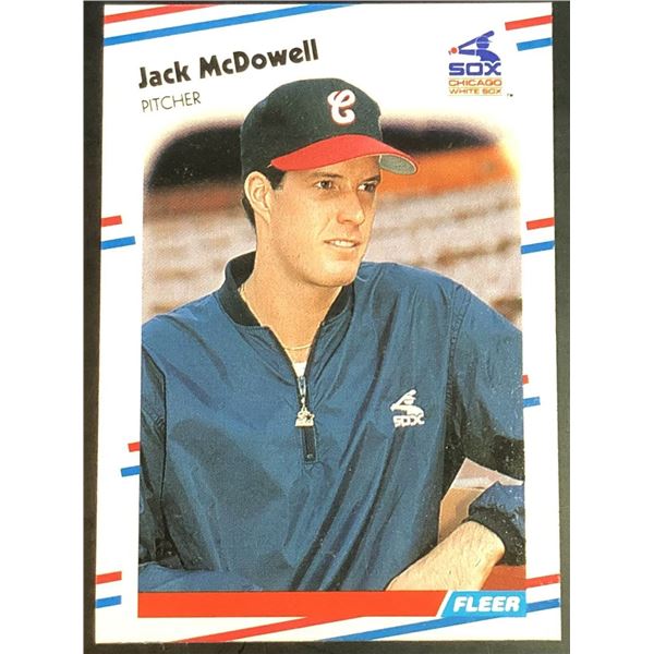 1988 FLEER JACK McDOWELL ROOKIE CARD