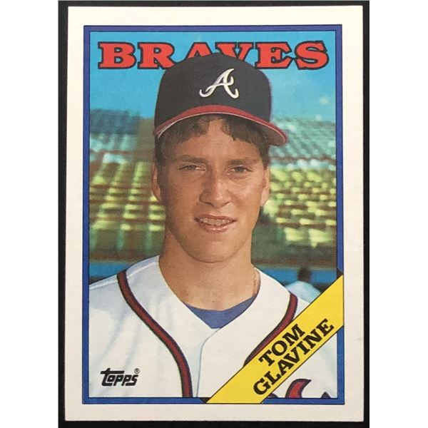 1988 TOPPS TOM GLAVINE (HOF) ROOKIE CARD