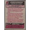 Image 2 : 1977 TOPPS JOHN HANNAH (HOF)