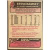Image 2 : 1977 TOPPS STEVE RAMSEY