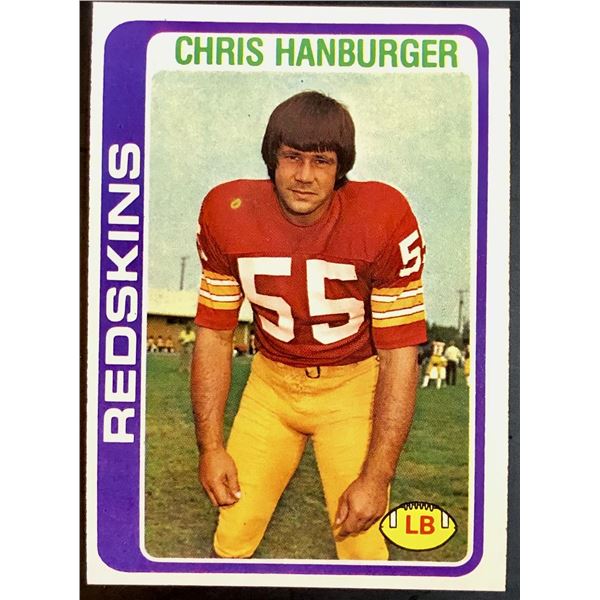1978 TOPPS CHRIS HANBURGER (HOF)