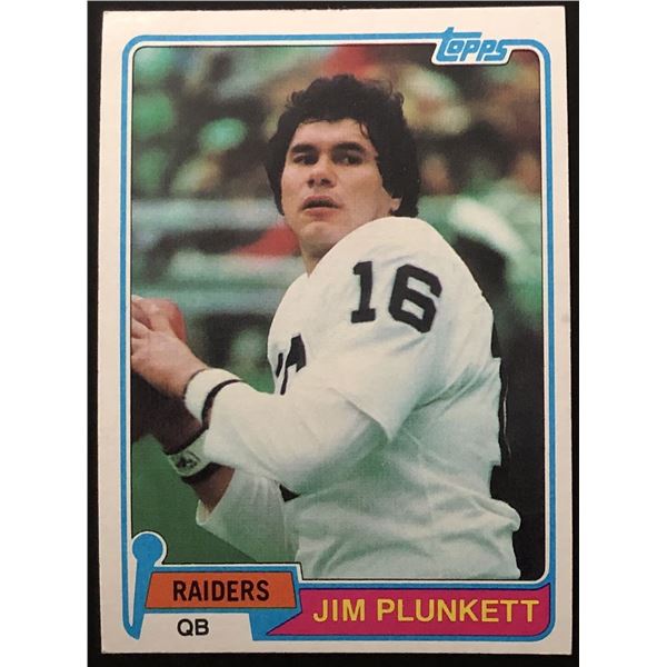 1981 TOPPS JIM PLUNKETT