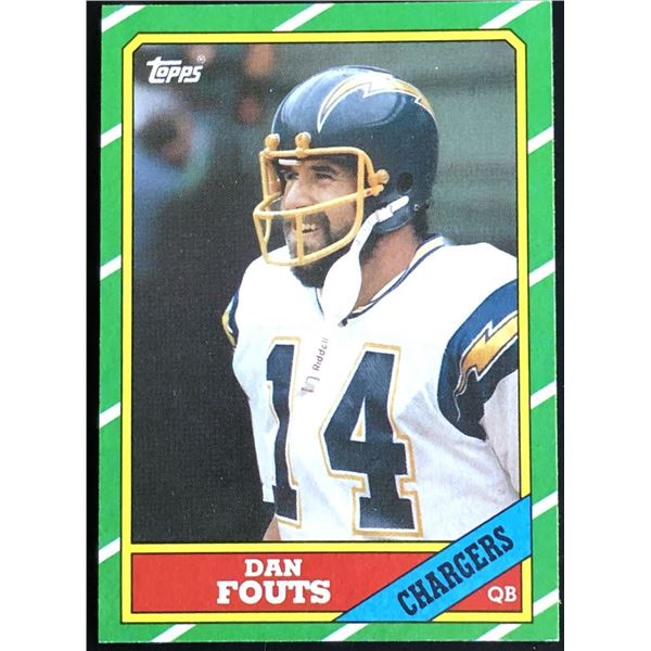 1986 TOPPS DAN FOUTS (HOF)