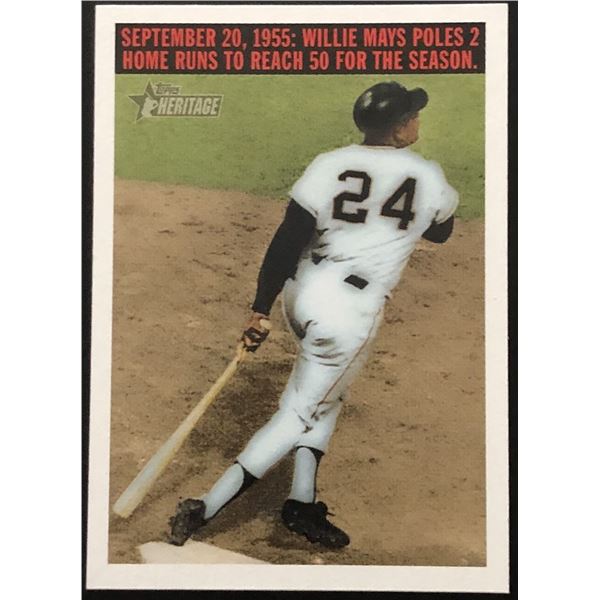 2004 TOPPS HERITAGE WILLIE MAYS (HOF)