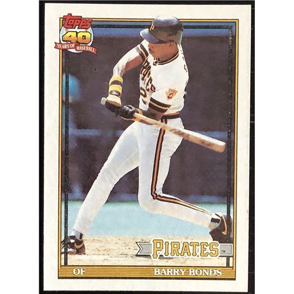 1991 TOPPS BARRY BONDS
