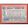 Image 2 : 1991 TOPPS BARRY BONDS