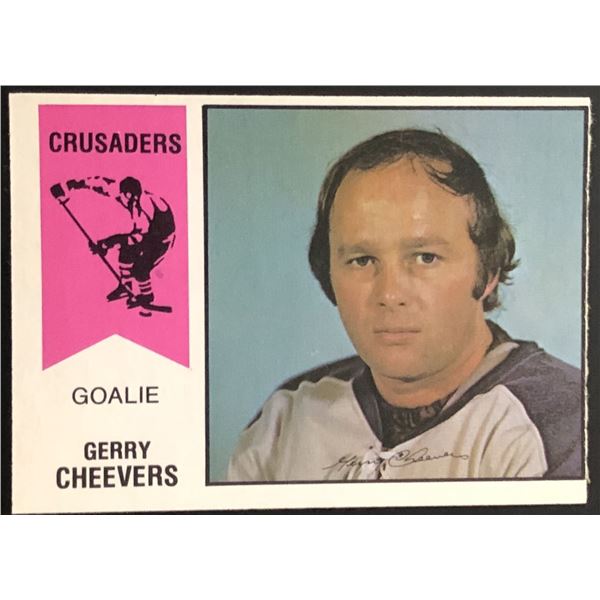 1974-75 O-PEE-CHEE WHA GERRY CHEEVERS (HOF)