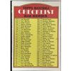 1972 O-PEE-CHEE 2nd SERIES CHECKLIST