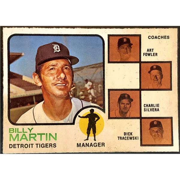 1973 O-PEE-CHEE BILLY MARTIN