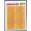 1977 TOPPS CHECKLIST