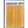 1977 TOPPS CHECKLIST