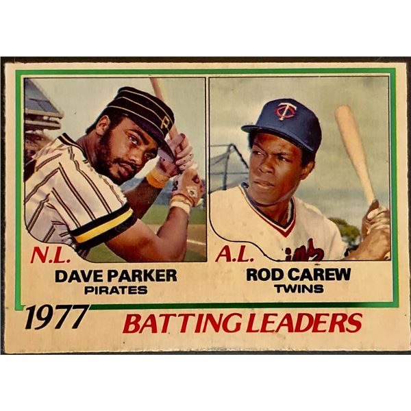 1978 O-PEE-CHEE DAVE PARKER / ROD CAREW (HOF)