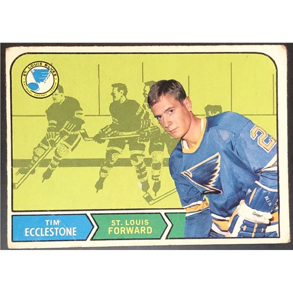 1968-69 O-PEE-CHEE TIM ECCLESTONE ROOKIE CARD