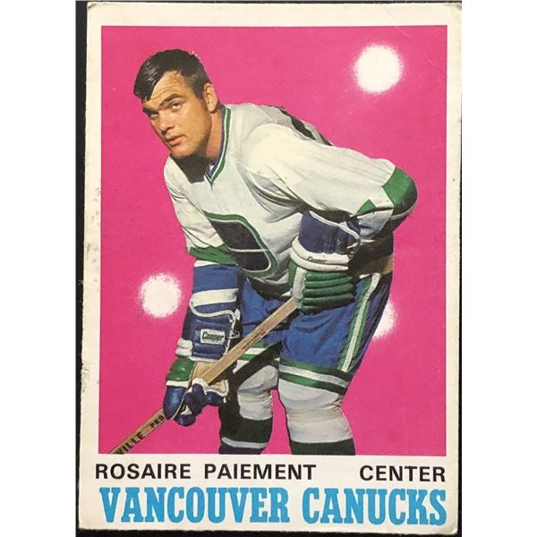 1970-71 O-PEE-CHEE ROSAIRE PAIEMENT ROOKIE CARD