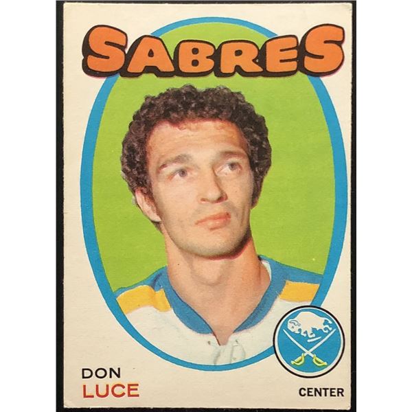 1971-72 O-PEE-CHEE DON LUCE ROOKIE CARD