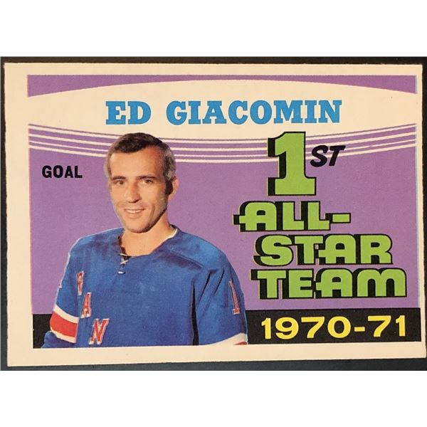 1971-72 O-PEE-CHEE ED GIACOMIN (HOF)
