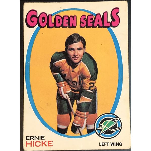 1971-72 O-PEE-CHEE ERNIE HICKE ROOKIE CARD
