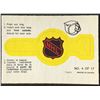 1973-74 O-PEE-CHEE NHL LOGO - RING INSERT