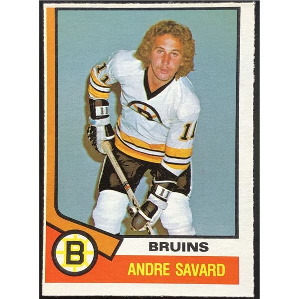 1974-75 O-PEE-CHEE ANDRE SAVARD ROOKIE CARD