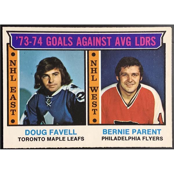 1974-75 O-PEE-CHEE BERNIE PARENT (HOF)