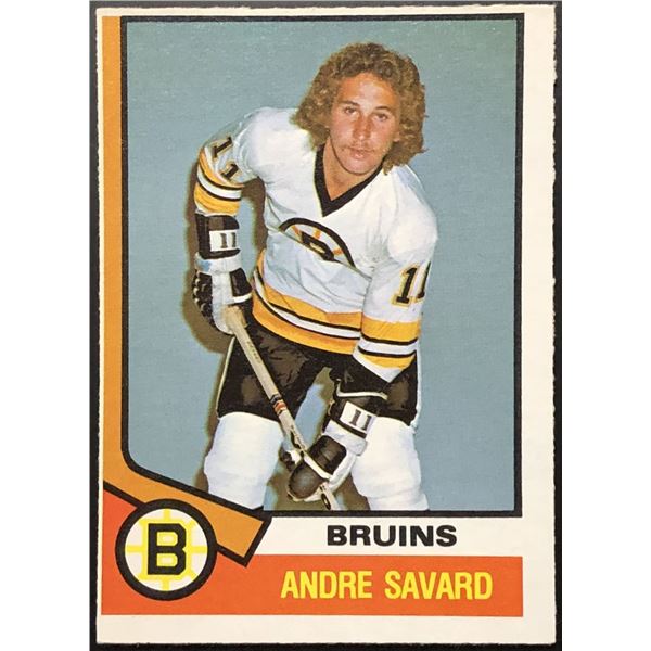 1974-75 O-PEE-CHEE ANDRE SAVARD ROOKIE CARD