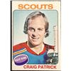 Image 1 : 1975-76 O-PEE-CHEE CRAIG PATRICK (HOF)