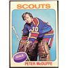 1975-76 TOPPS PETER McDUFFE ROOKIE CARD