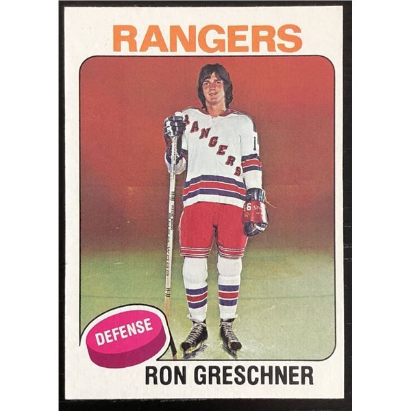 1975-76 TOPPS RON GRESCHNER ROOKIE CARD