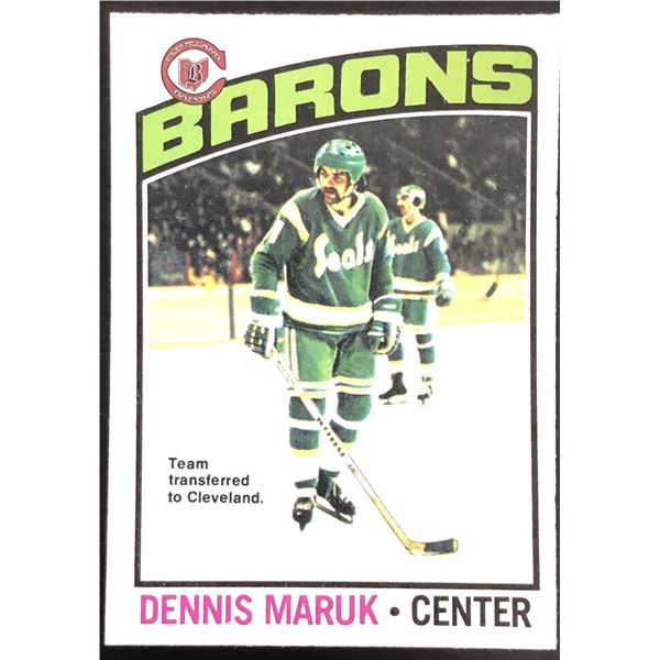1976-77 O-PEE-CHEE DENNIS MARUK ROOKIE CARD