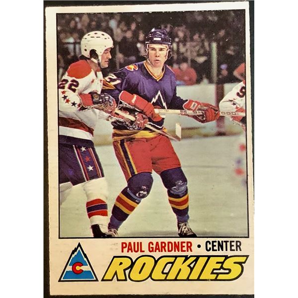1977-78 O-PEE-CHEE PAUL GARDNER ROOKIE CARD