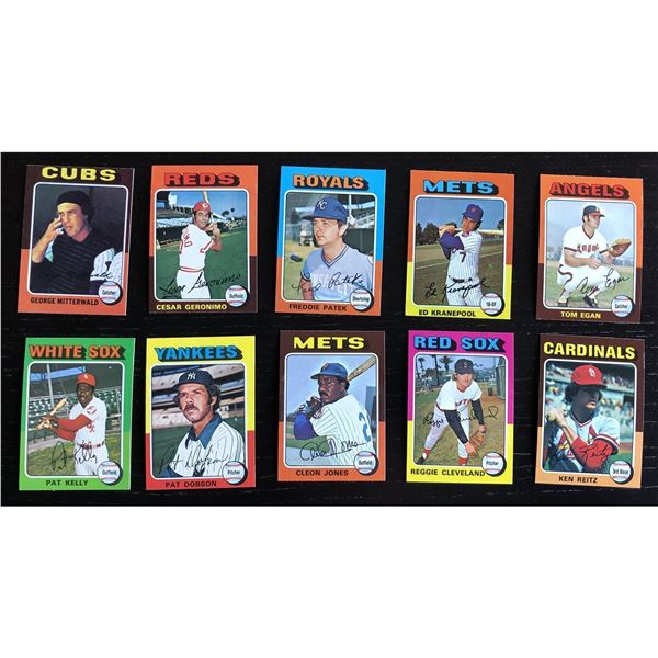 1975 TOPPS MINIS MLB COLLECTION - 25 CARDS