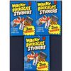 1980 TOPPS WACKY PACKS - 3 WAX PACKS