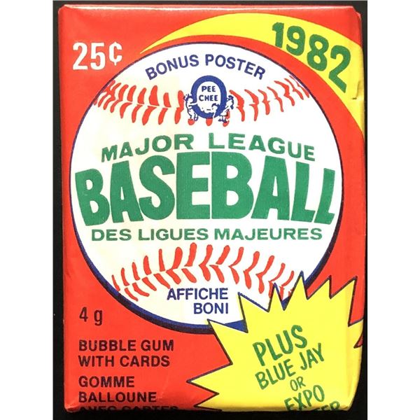 1982 O-PEE-CHEE BASEBALL WAX PACK