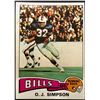 1975 TOPPS O.J. SIMPSON (HOF)