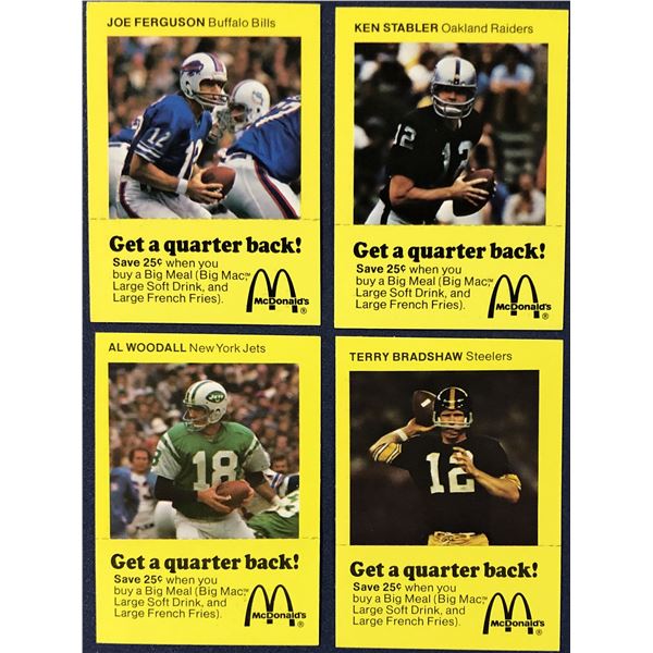1975 McDONALD'S QUARTERBACK COMPLETE SET