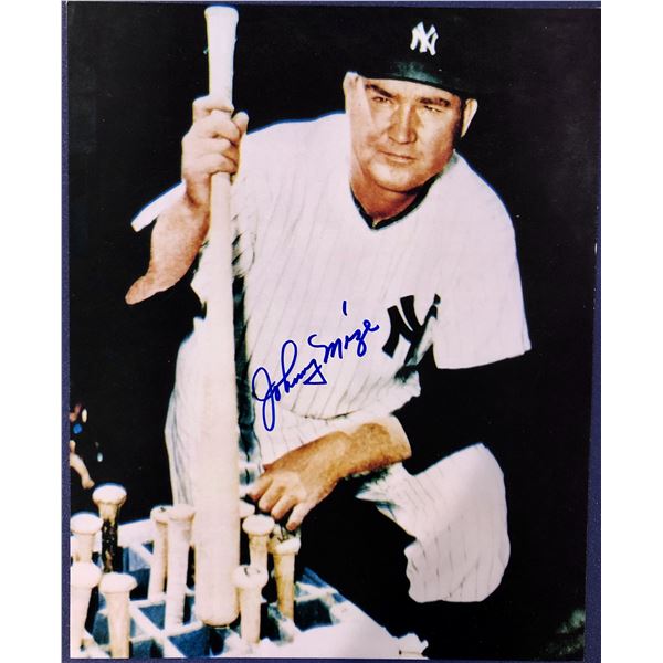 JOHNNY MIZE (HOF) SIGNED 8"x10" GLOSSY PHOTO