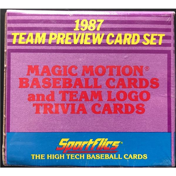 1987 SPORT FLICS BASEBALL BOX SET