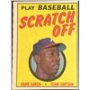 Image 1 : 1970 TOPPS HANK AARON (HOF) SCRATCH OFF