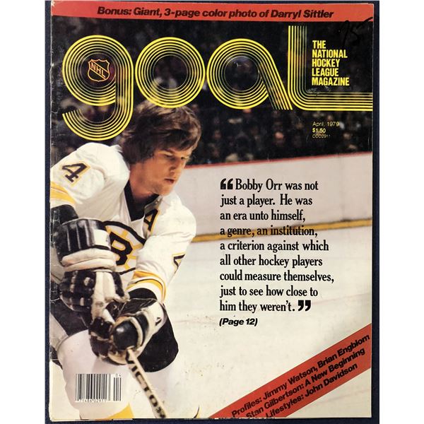 1979 NHL GOAL MAGAZINE - BOBBY ORR (HOF)
