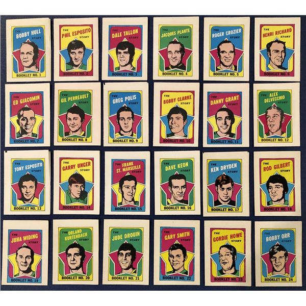 1971-72 O-PEE-CHEE NHL INSERT BOOKLETS COMPLETE SET