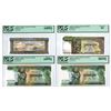 Image 1 : Cambodia. National Bank of Cambodia, ND (1957 to 1975), Issued Banknote Quartet.