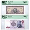Image 1 : Chile. Banco Central de Chile, ND (1964) and 1981, Issued Banknote Pair.