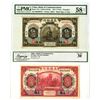 Image 1 : China. Bank of Communications, 1914, Issued Banknote Pair.