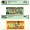 Image 1 : Ethiopia. National Bank of Ethiopia, L.EE1969 (1976), Issued Banknote Pair.