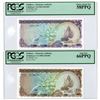 Image 1 : Maldives. Maldives Monetary Authority, 1983/AH1404, Issued Banknote Pair.