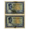 Image 1 : Mali. Banque de la Republique du Mali, 1960, Issued Banknote Pair.