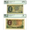 Image 1 : South Africa. Reserve Bank of South Africa, 1958, Issued Banknote Pair.